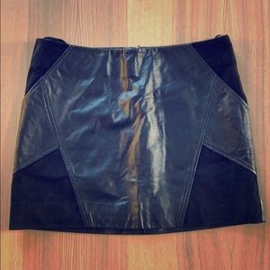 Sezane leather skirt